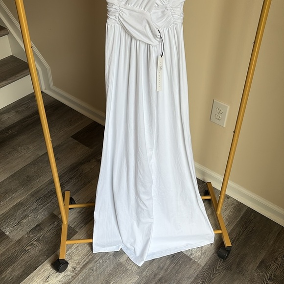 Susana Monaco White Cross-back Maxi Dress NWT - Picture 4 of 10
